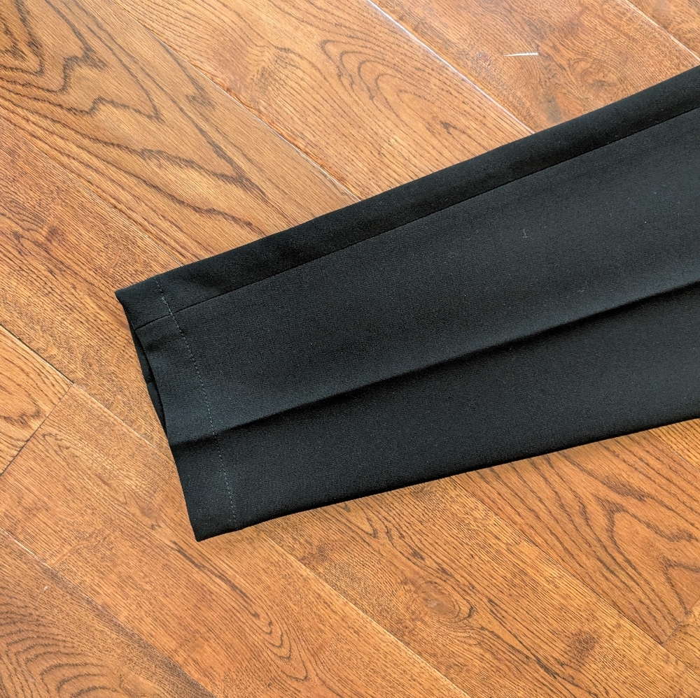 EUC Ladies Theory Black Slacks Pants Elastic Adjustable Waist Size 4 - Picture 5 of 6